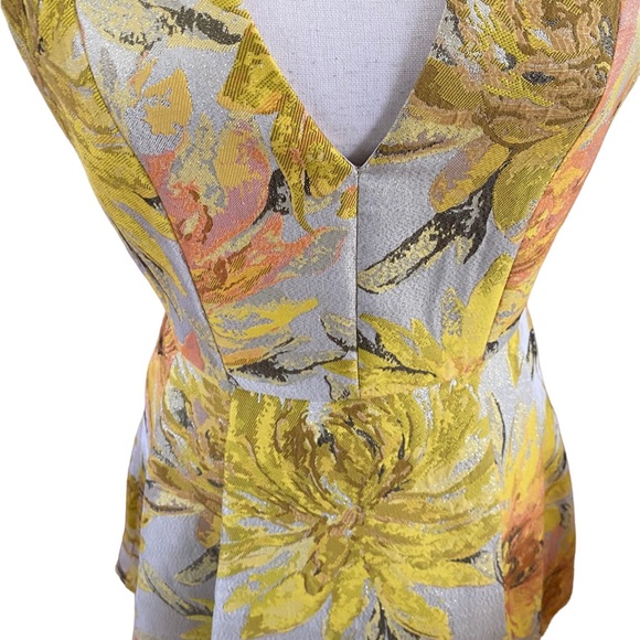 Alice & Olivia V Neck Exposed Zipper Mini Dress - Picture 4 of 5